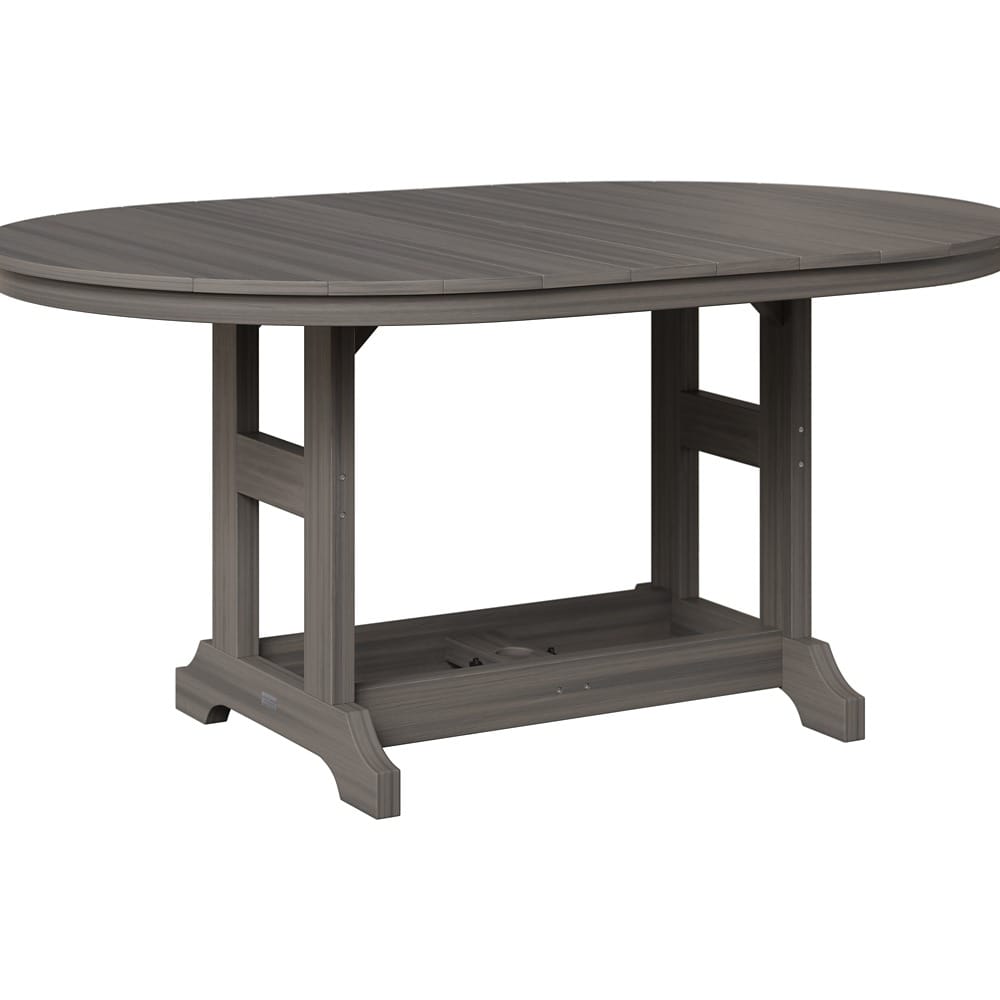 Berlin Gardens Outdoor 64" Oblong Counter Height Poly Dining Table