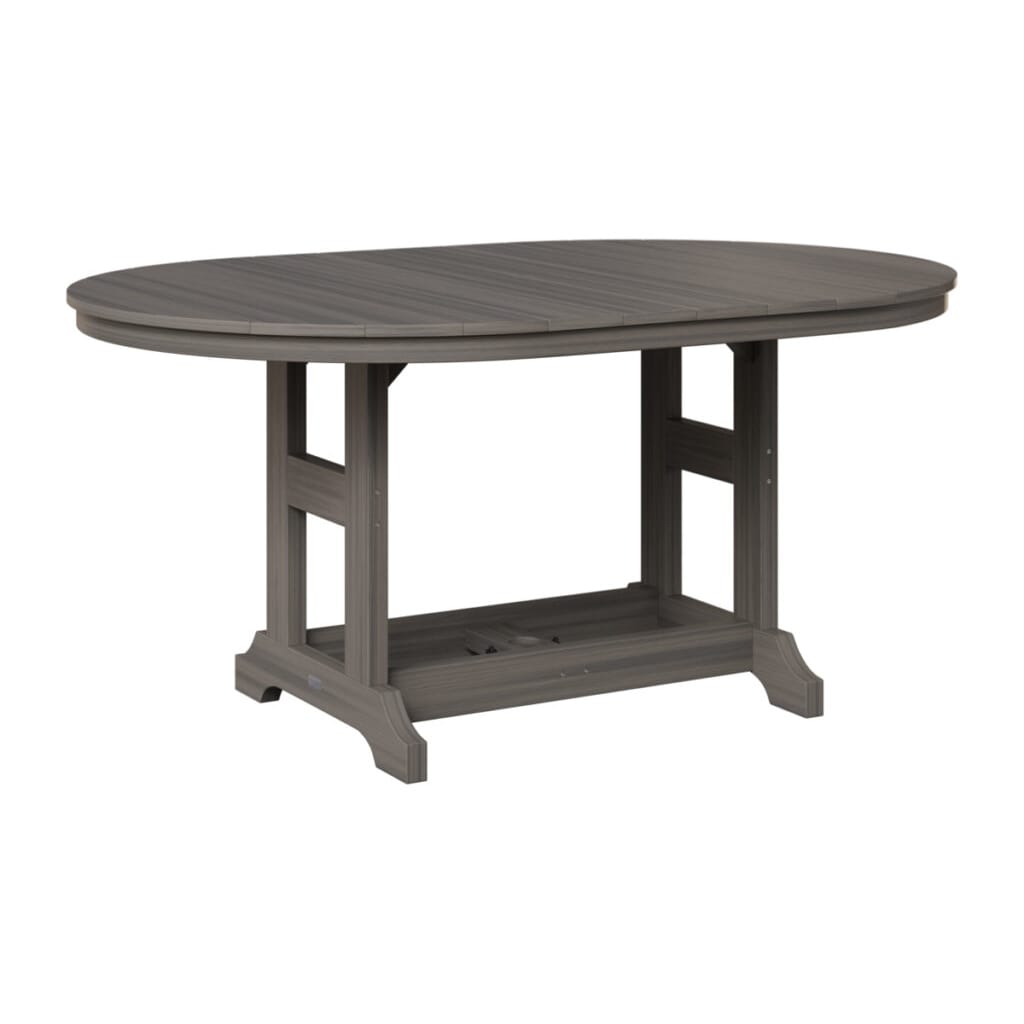 Berlin Gardens Poly Outdoor 64" Oblong Oval Bar Height Dining Table