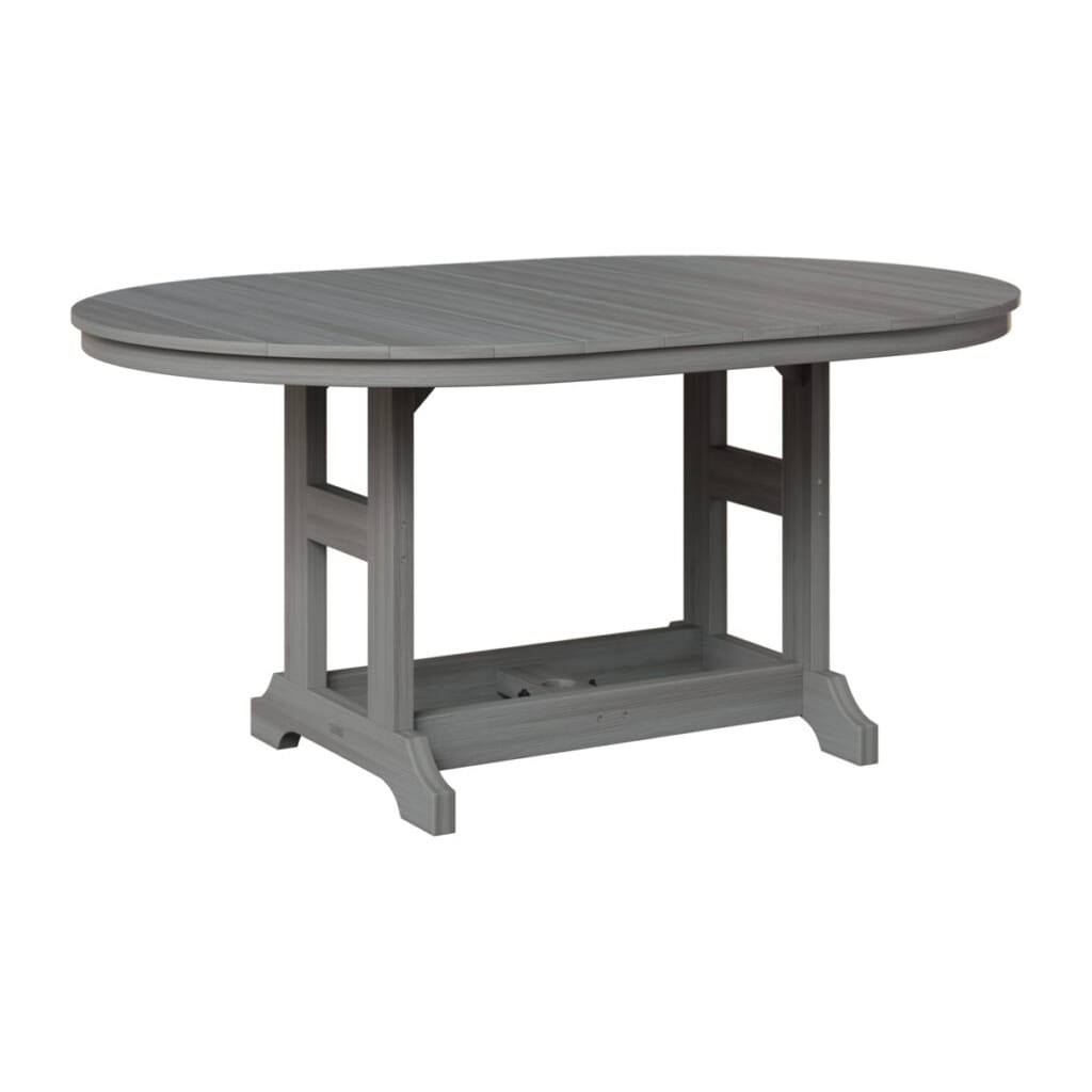 Berlin Gardens Poly Outdoor 64" Oblong Oval Bar Height Dining Table