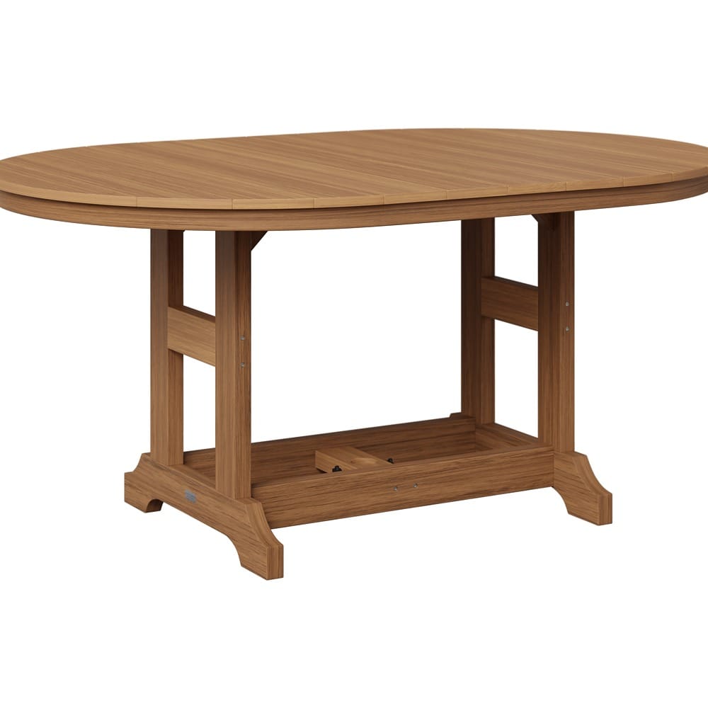 Berlin Gardens Outdoor 64" Oblong Counter Height Poly Dining Table