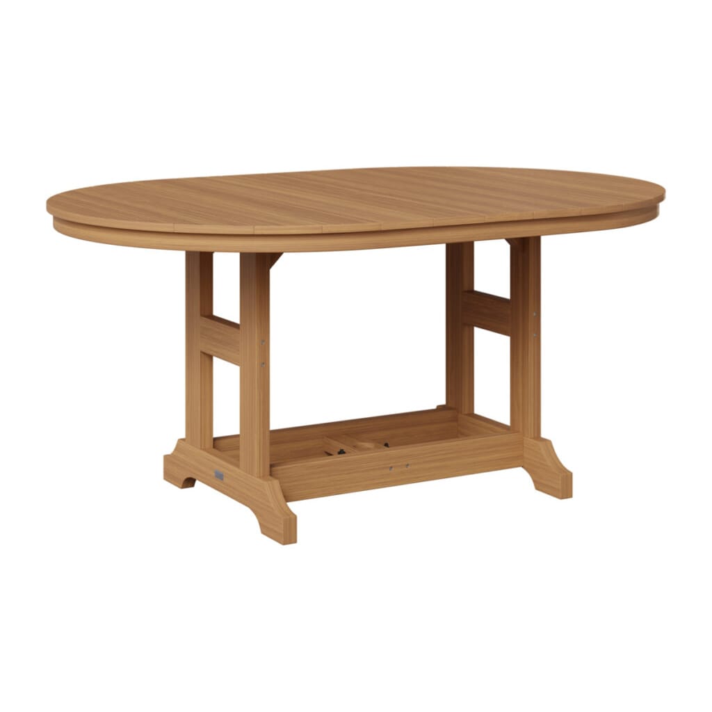 Berlin Gardens Poly Outdoor 64" Oblong Oval Bar Height Dining Table