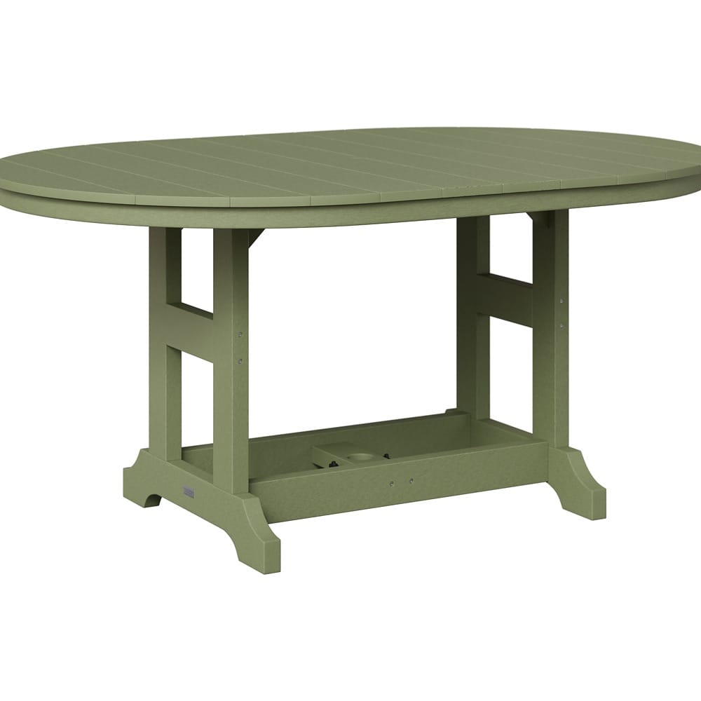 Berlin Gardens Outdoor 64" Oblong Counter Height Poly Dining Table