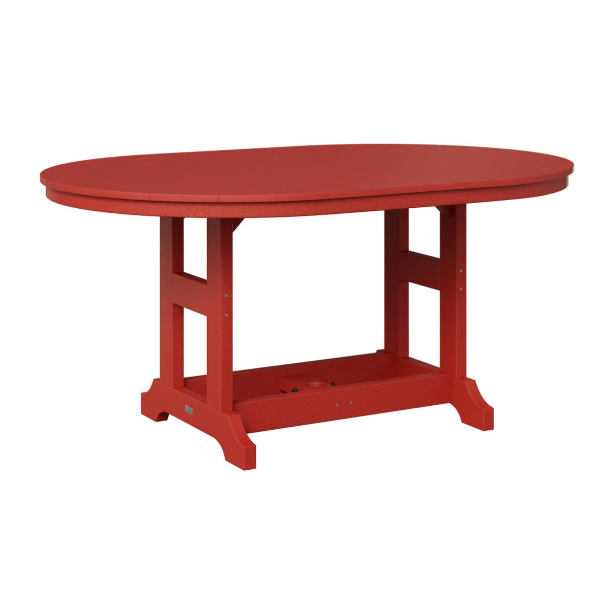 Berlin Gardens Poly Outdoor 64" Oblong Oval Bar Height Dining Table