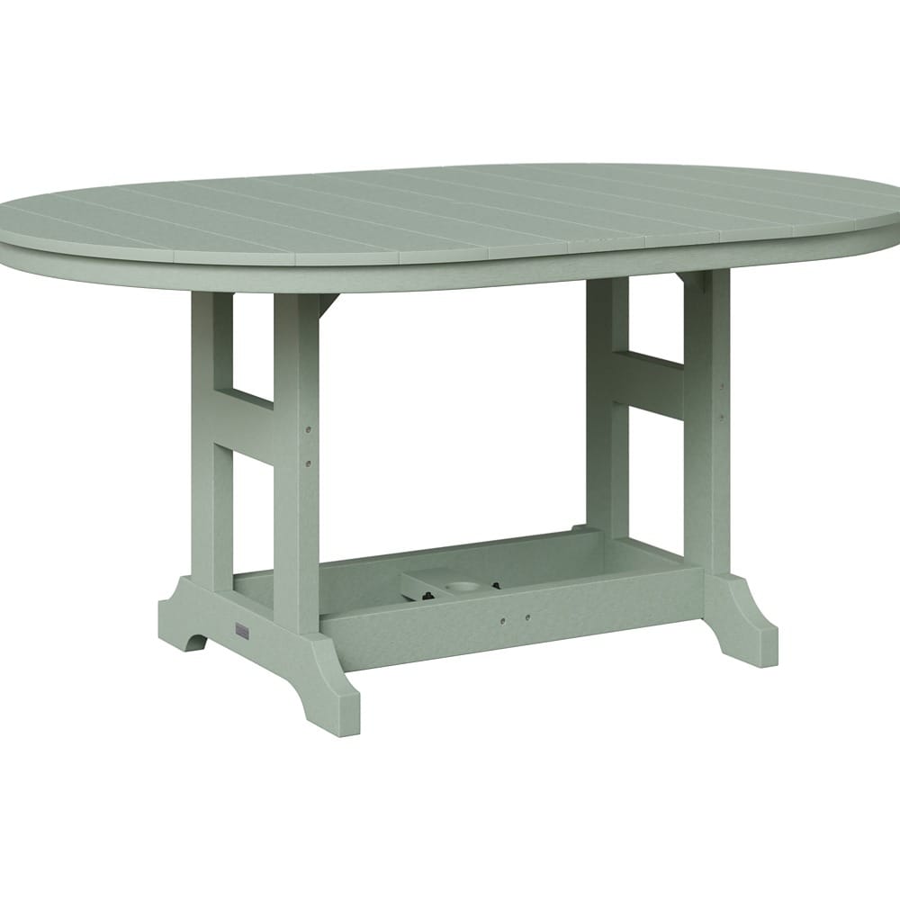 Berlin Gardens Outdoor 64" Oblong Counter Height Poly Dining Table