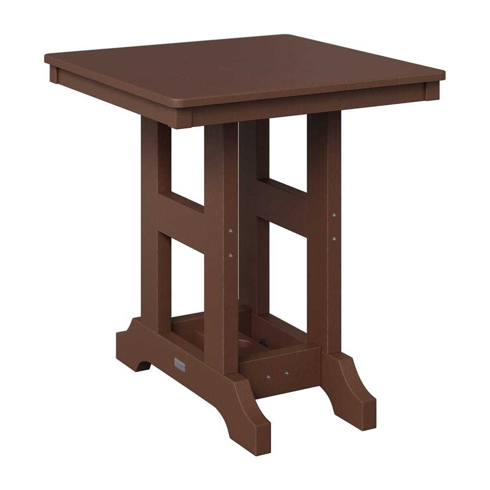 Berlin Gardens Outdoor Poly Counter Height Square Bistro Table