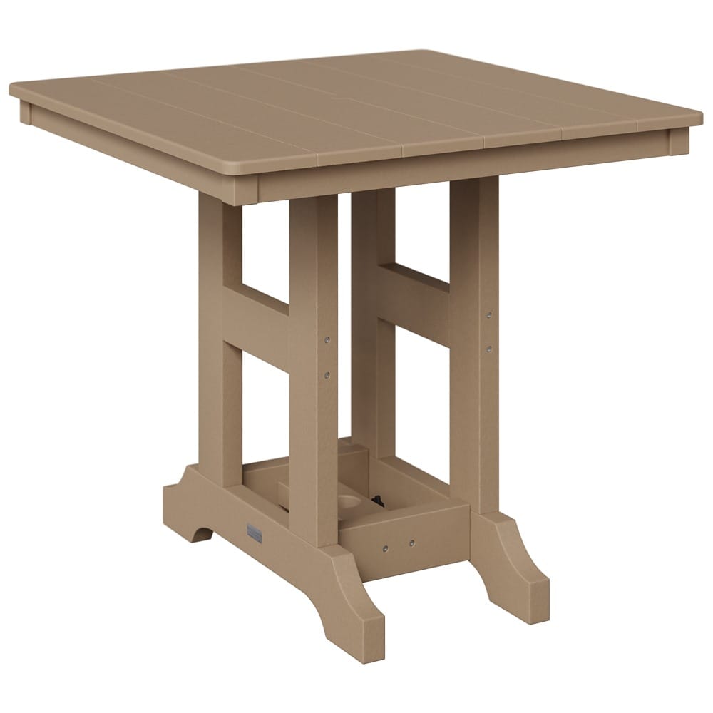 Berlin Gardens Outdoor Poly Counter Height Square Bistro Table
