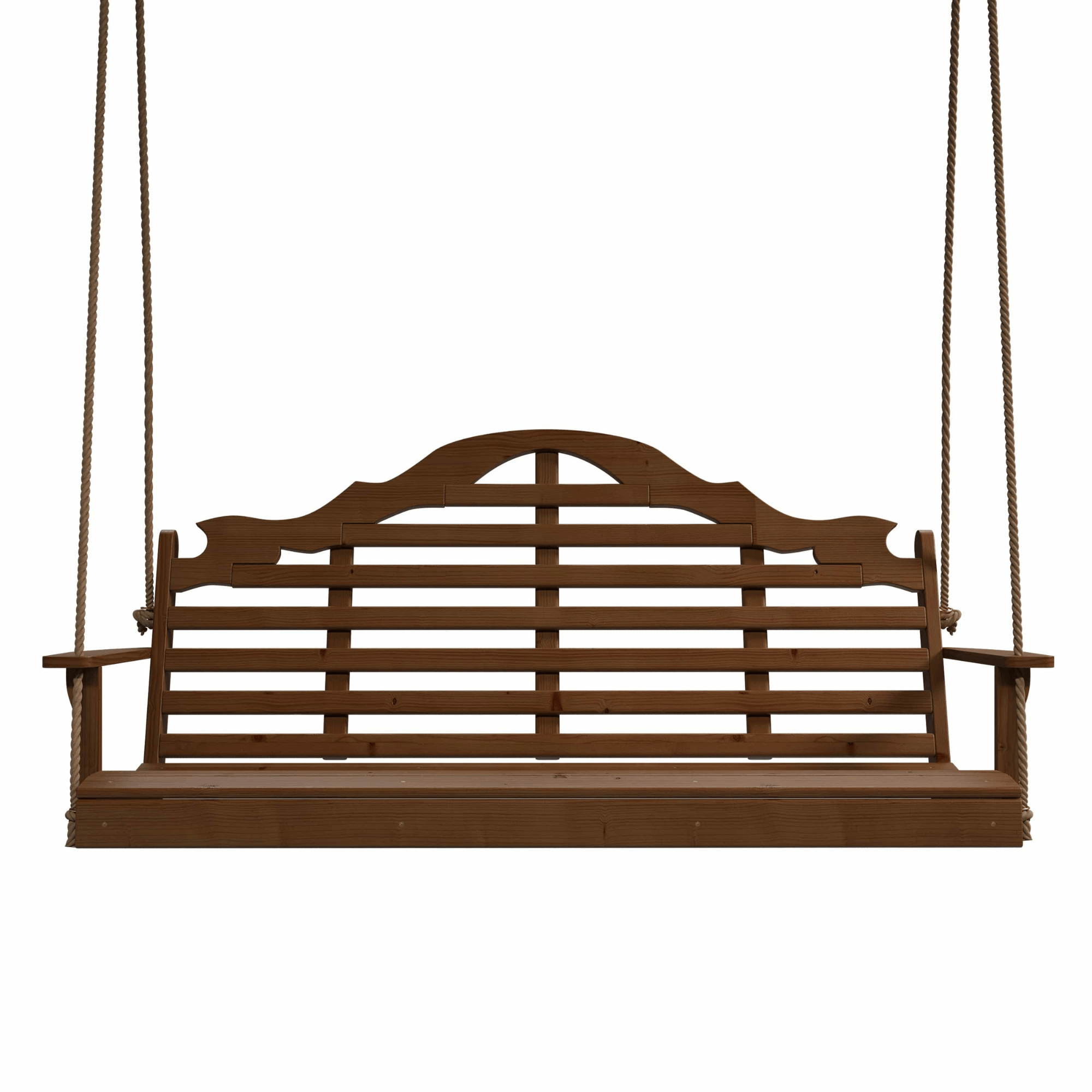Keystone Amish Co. 4 Foot Milan Porch Swing, Mushroom Stain