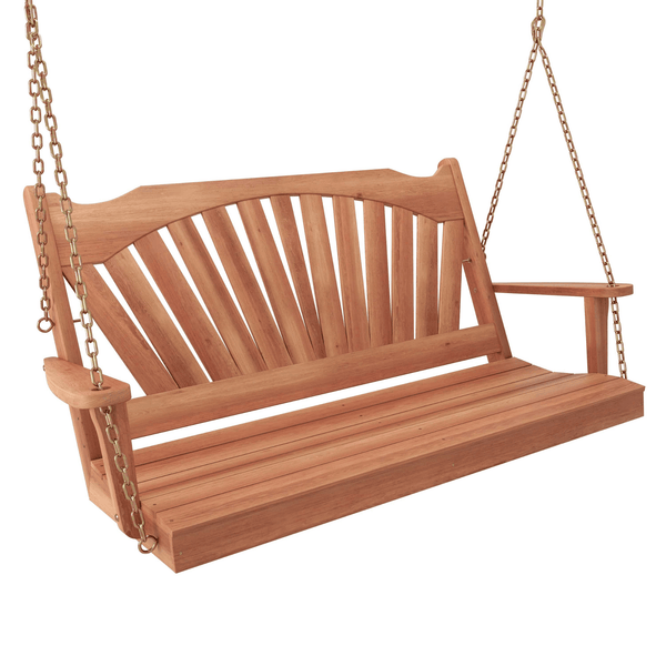 Keystone Amish Co. Sunburst Red Cedar Porch Swing