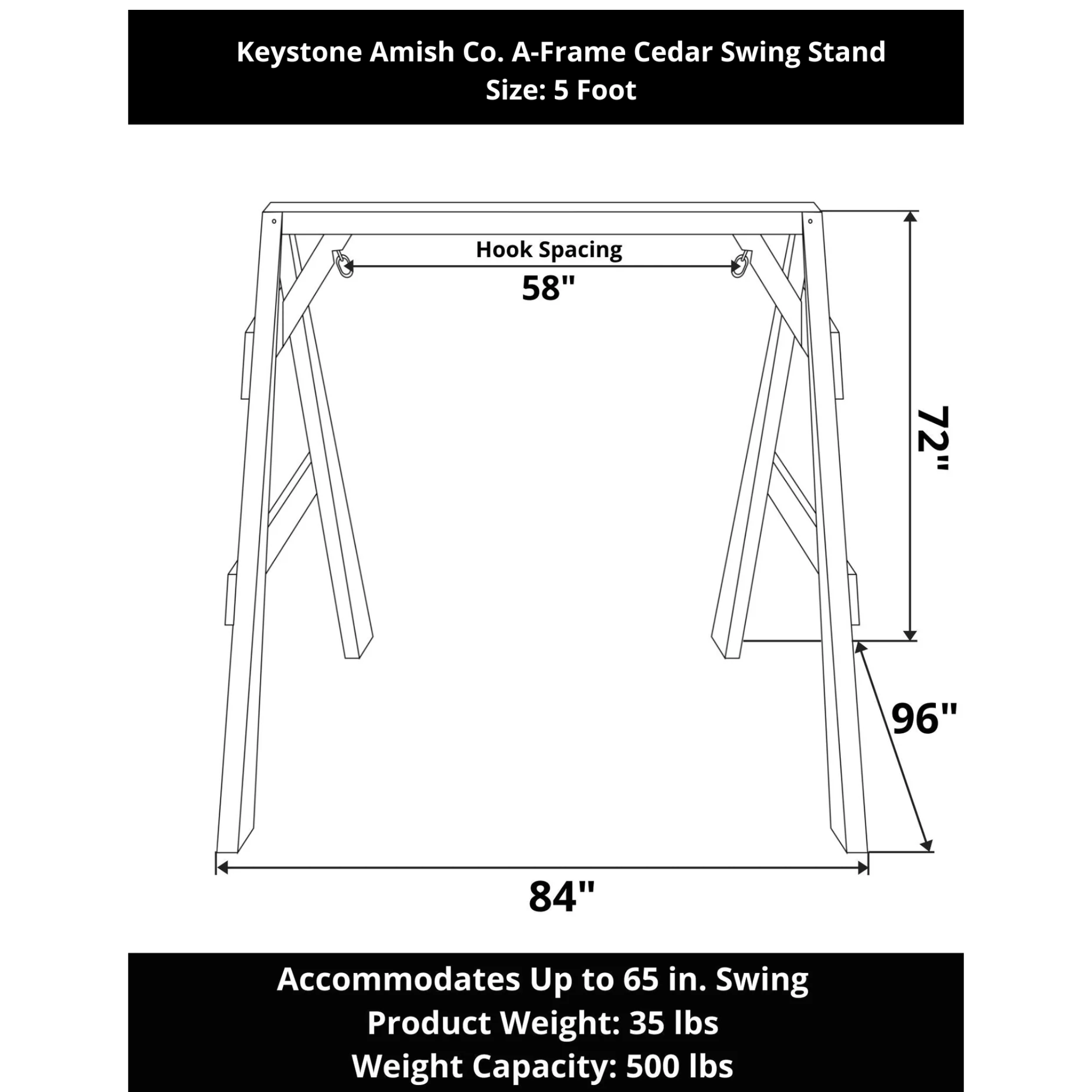 Keystone Amish Co. Red Cedar A-Frame