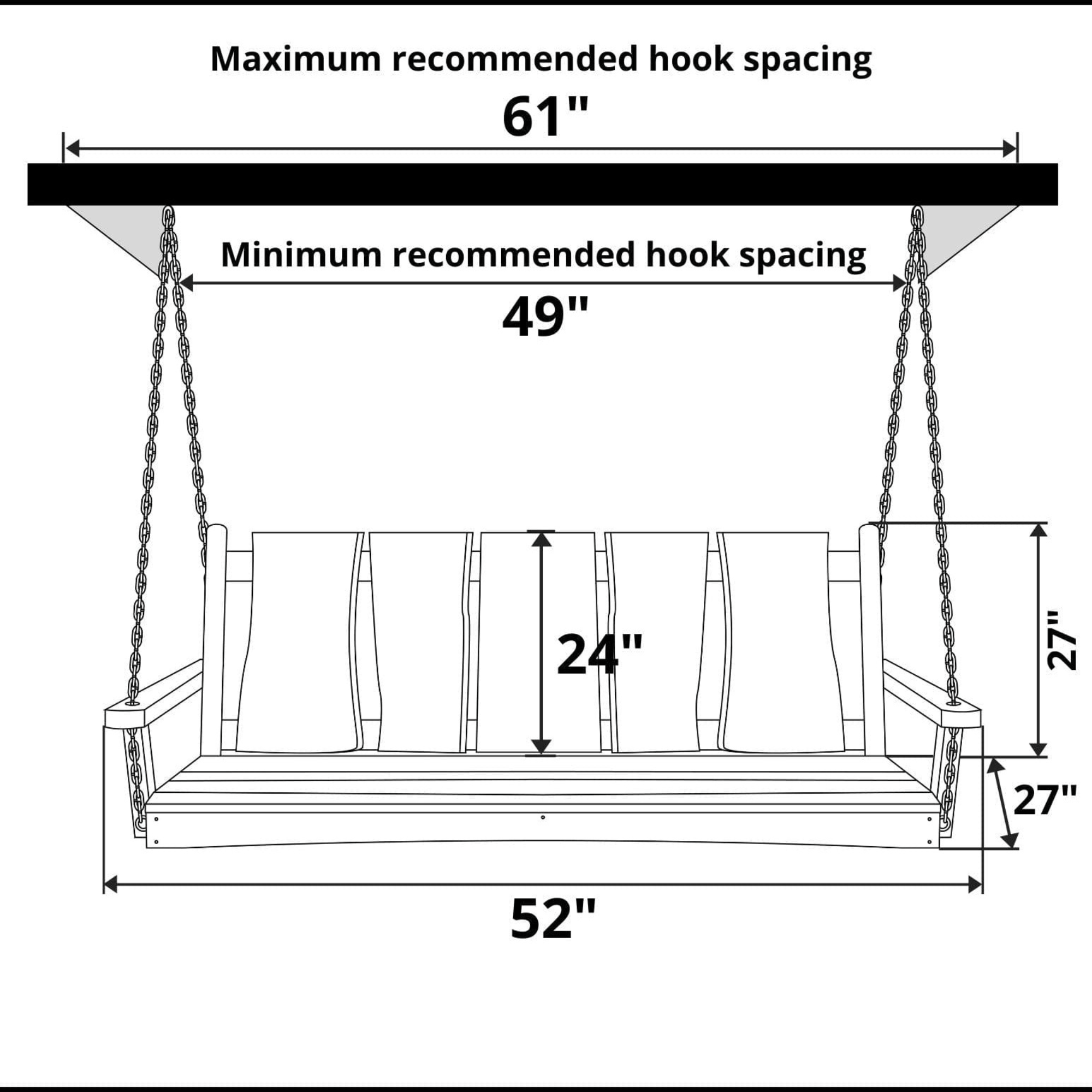 Keystone Amish Co. Palmer Live Edge Porch Swing