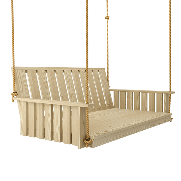 Keystone Amish Co. Twin The Weston Porch Swing Bed, Unfinished