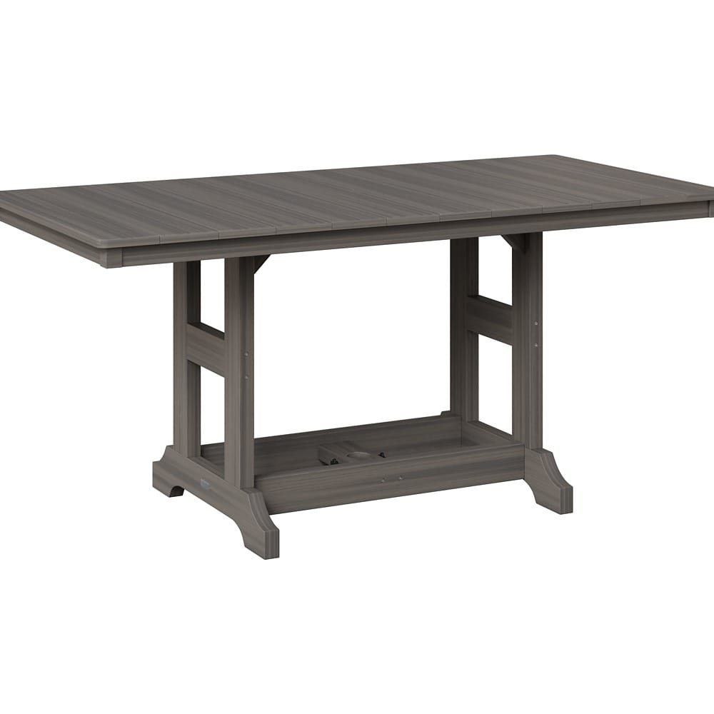 Berlin Gardens Outdoor Rectangular Bar Height Poly Dining Table