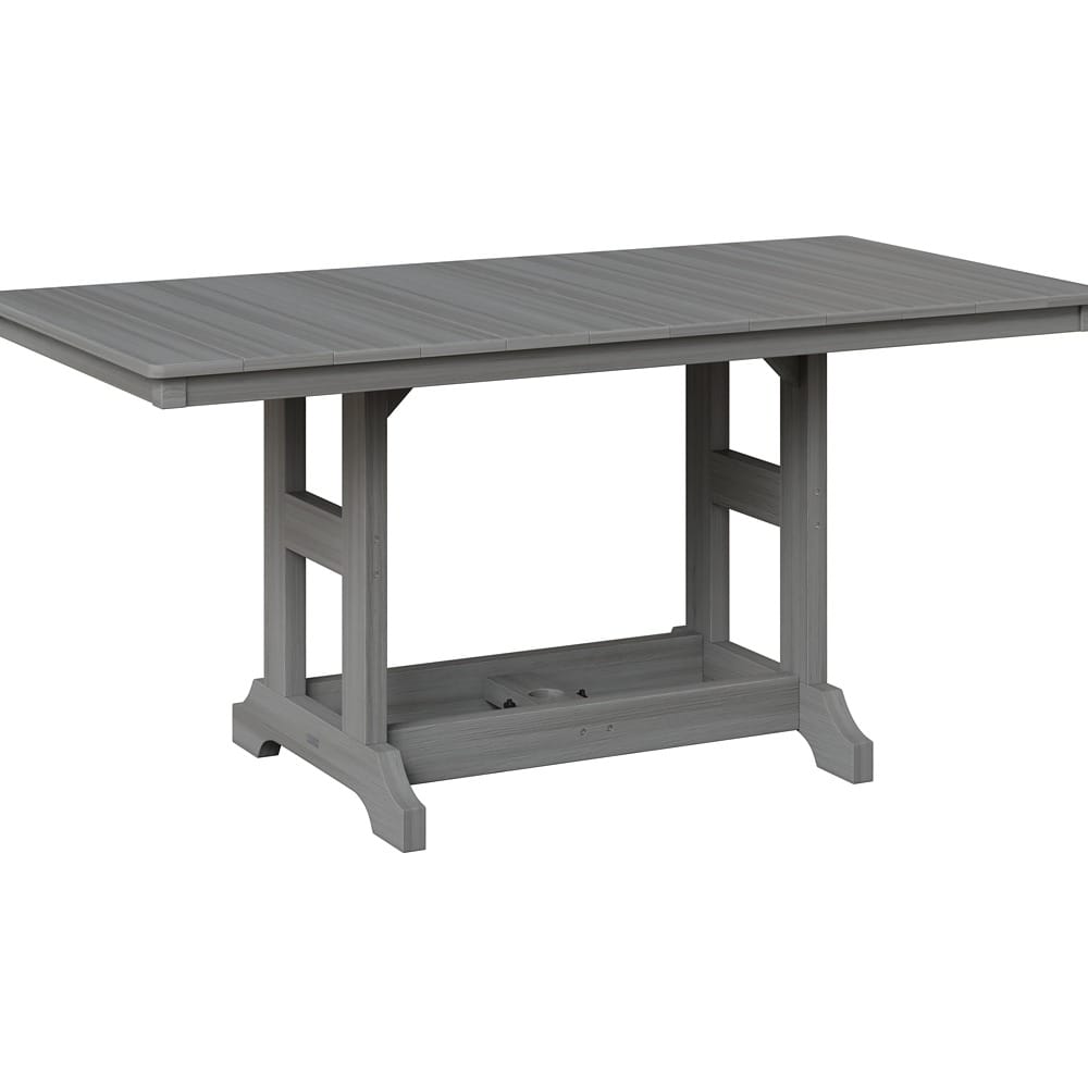 Berlin Gardens Outdoor Rectangular Bar Height Poly Dining Table