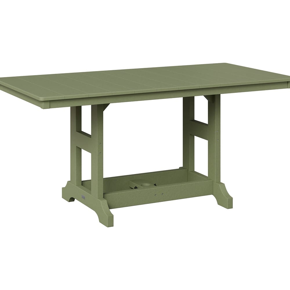 Berlin Gardens Outdoor Rectangular Bar Height Poly Dining Table