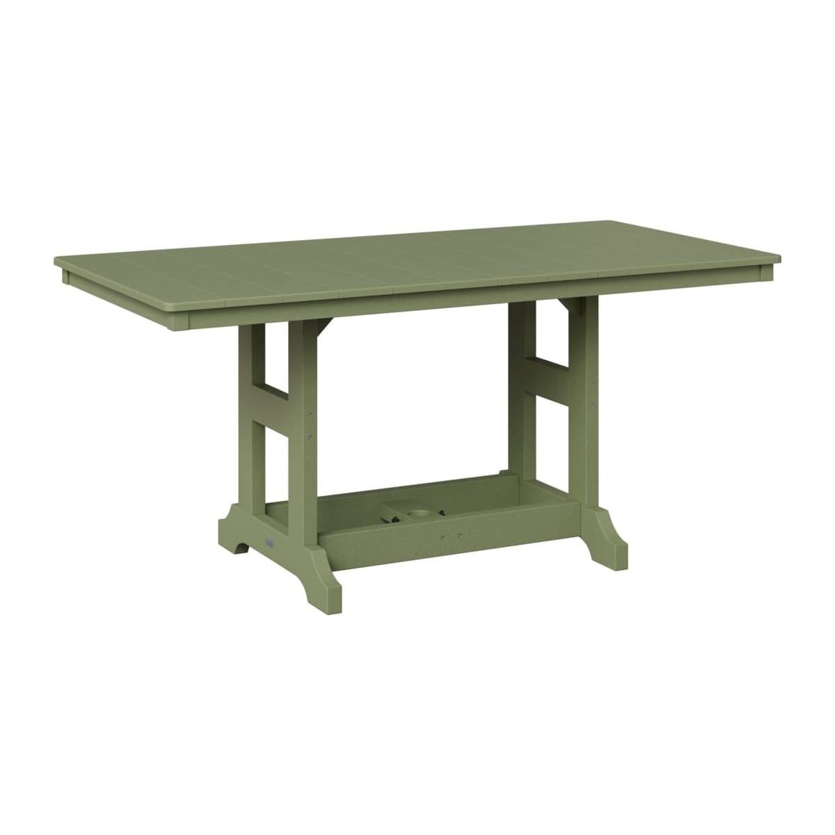 Berlin Gardens Poly Outdoor Bar Height Rectangular Dining Table