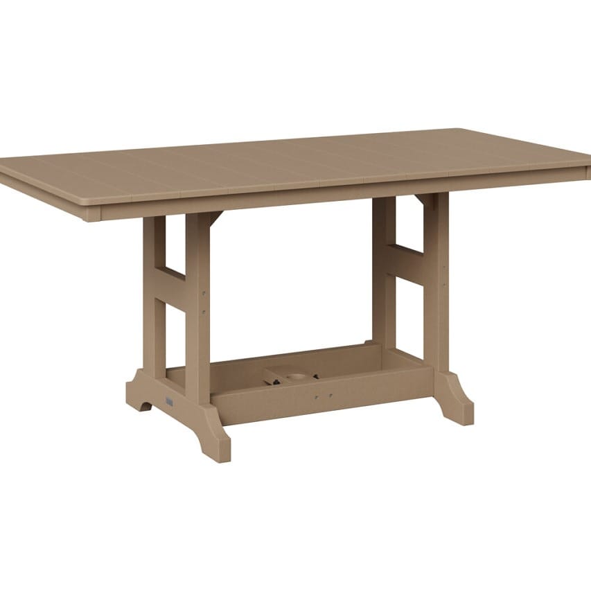 Berlin Gardens Outdoor Rectangular Bar Height Poly Dining Table