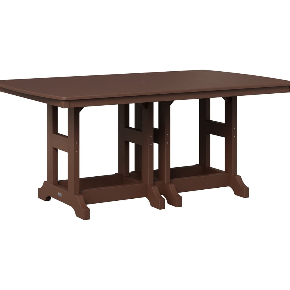Berlin Gardens Outdoor Rectangular Bar Height Poly Dining Table