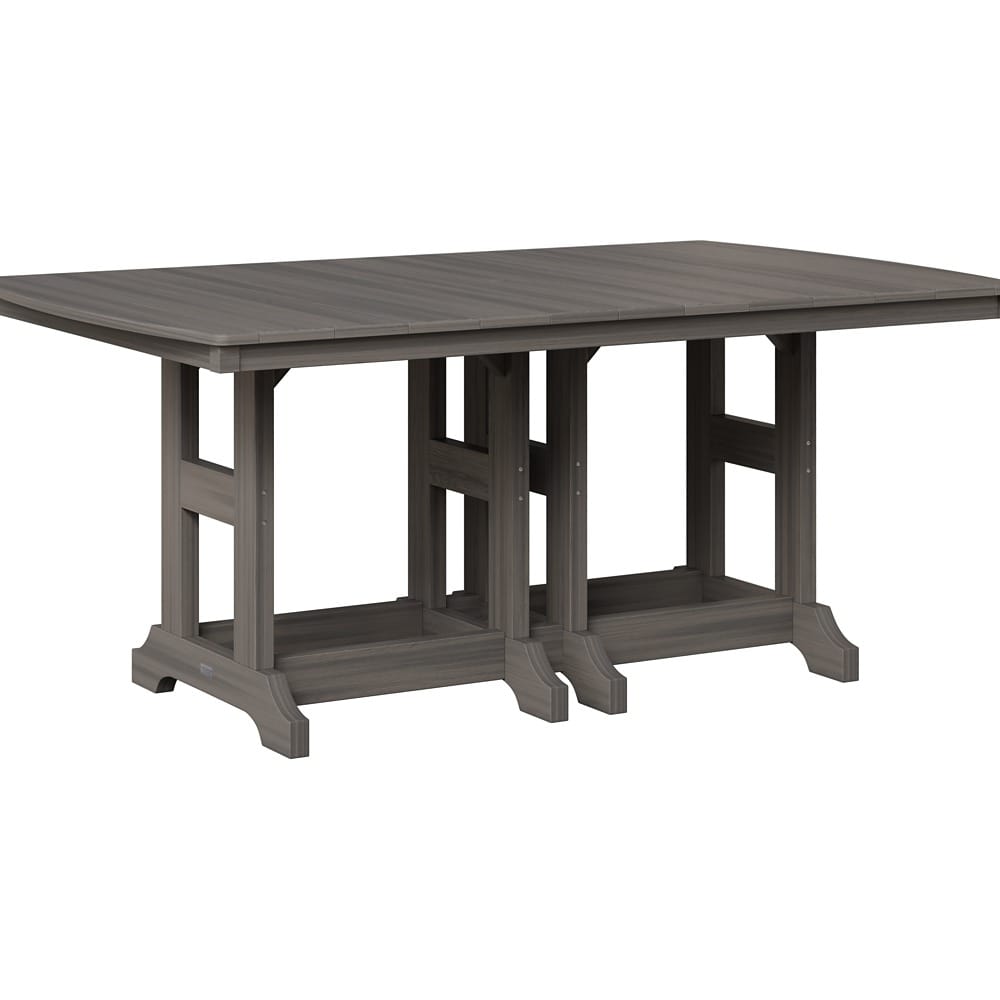 Berlin Gardens Outdoor Rectangular Bar Height Poly Dining Table