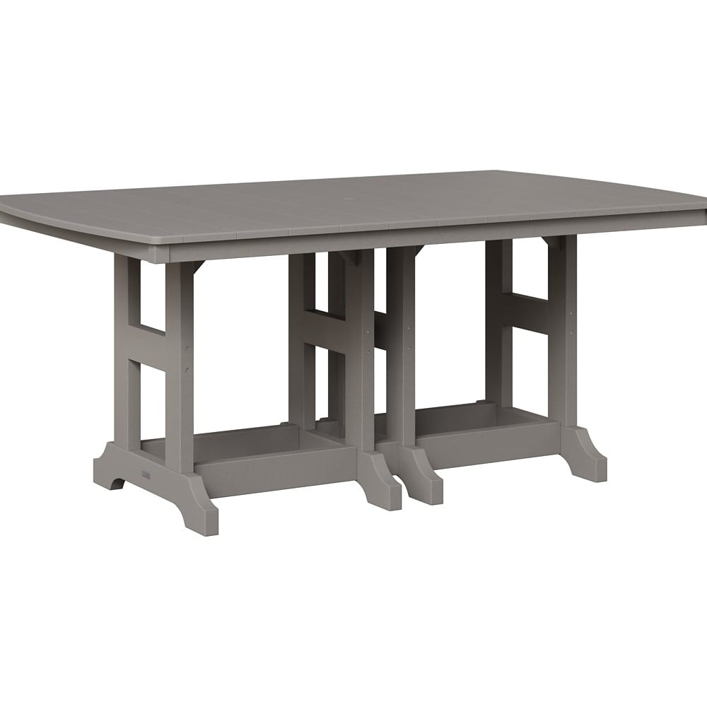 Berlin Gardens Outdoor Rectangular Bar Height Poly Dining Table