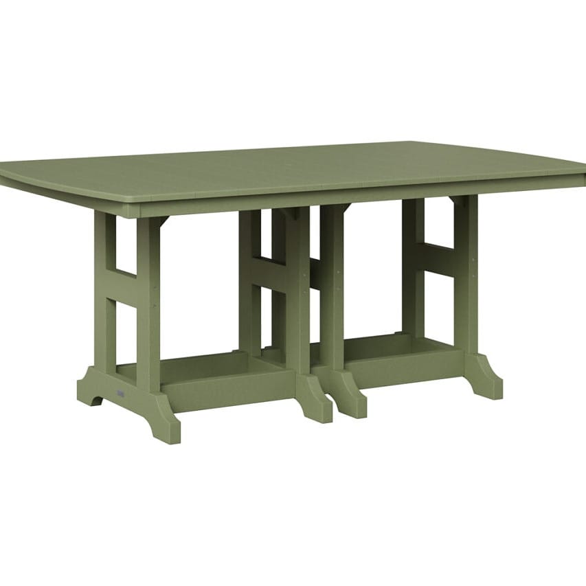 Berlin Gardens Outdoor Rectangular Bar Height Poly Dining Table