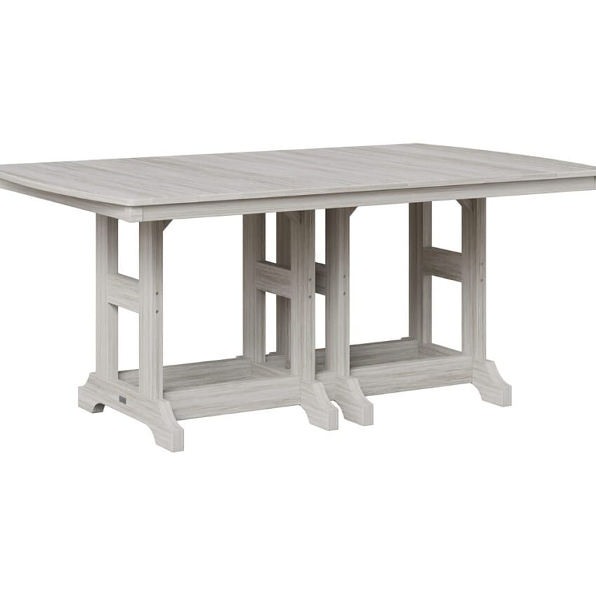 Berlin Gardens Outdoor Rectangular Bar Height Poly Dining Table