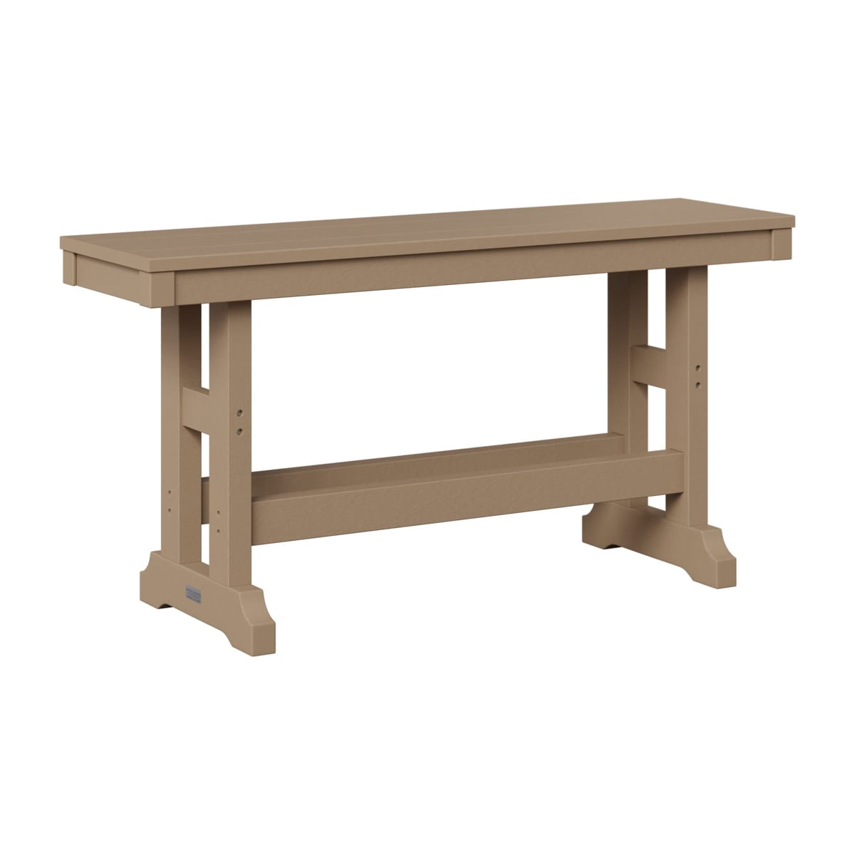 Berlin Gardens Outdoor Poly Counter Height Backless Bench