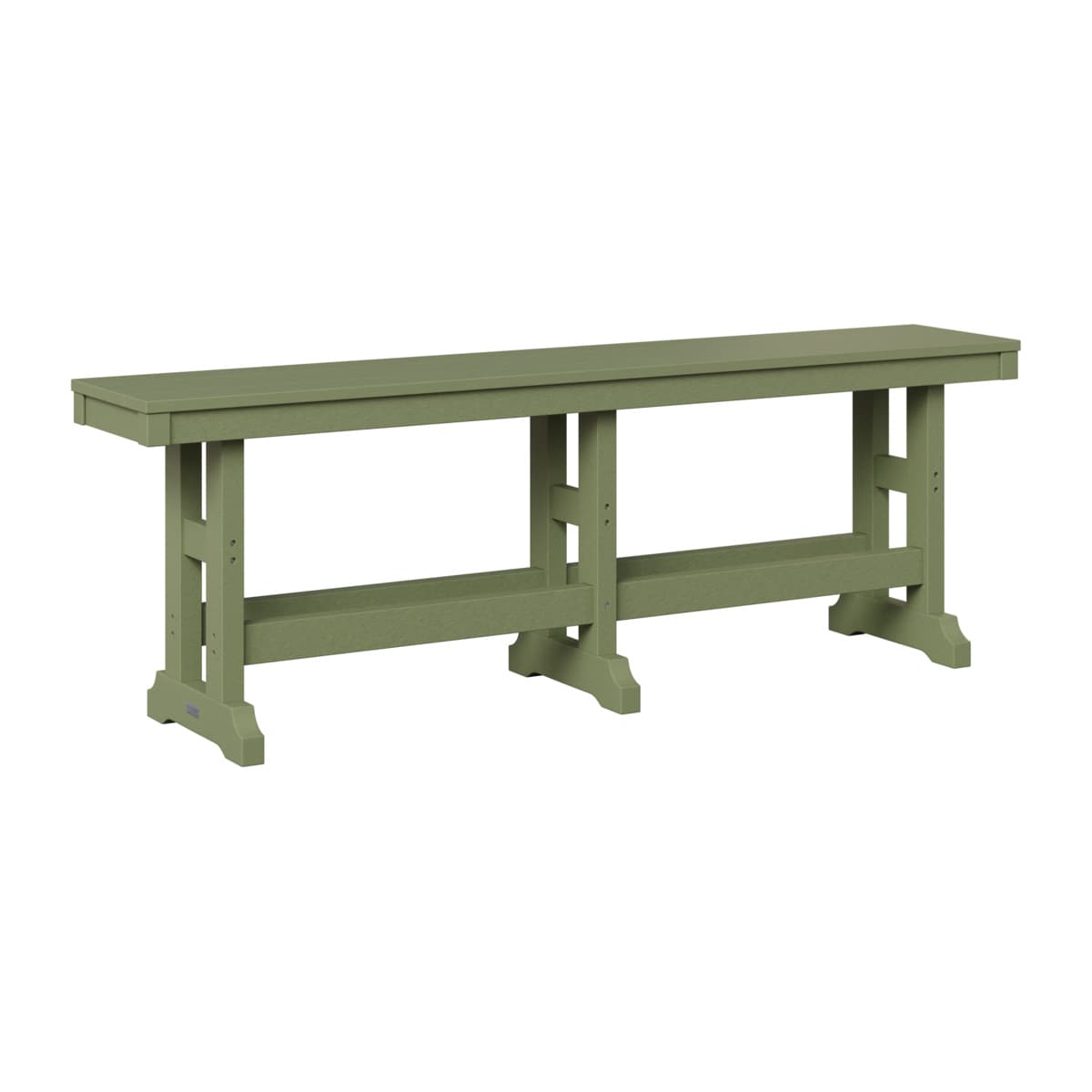 Berlin Gardens Outdoor Poly Counter Height Backless Bench