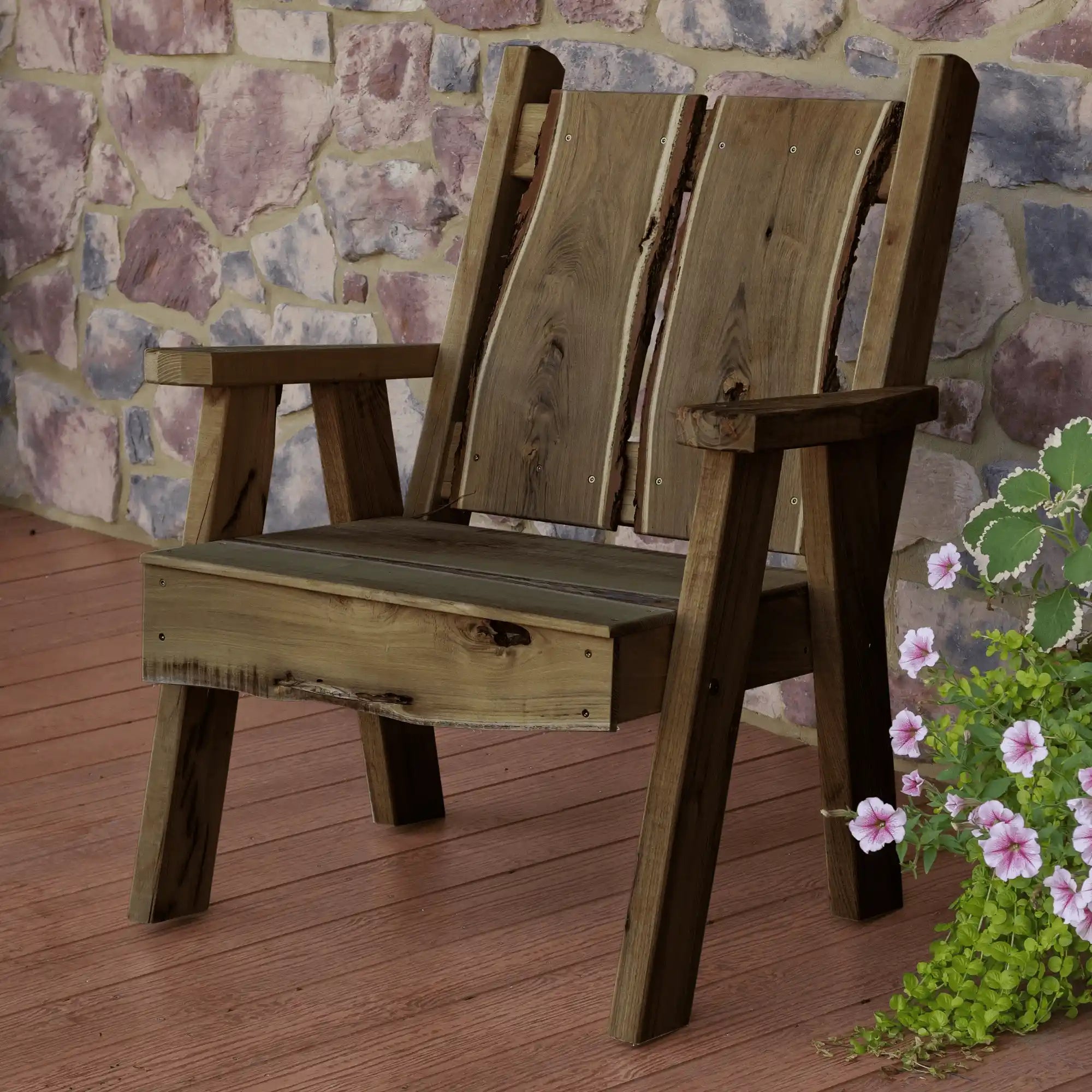 Keystone Amish Co. Palmer Live Edge Outdoor Chair