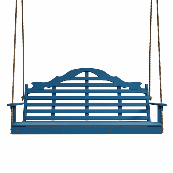 Keystone Amish Co. 6 Foot Milan Porch Swing, Carribean Blue