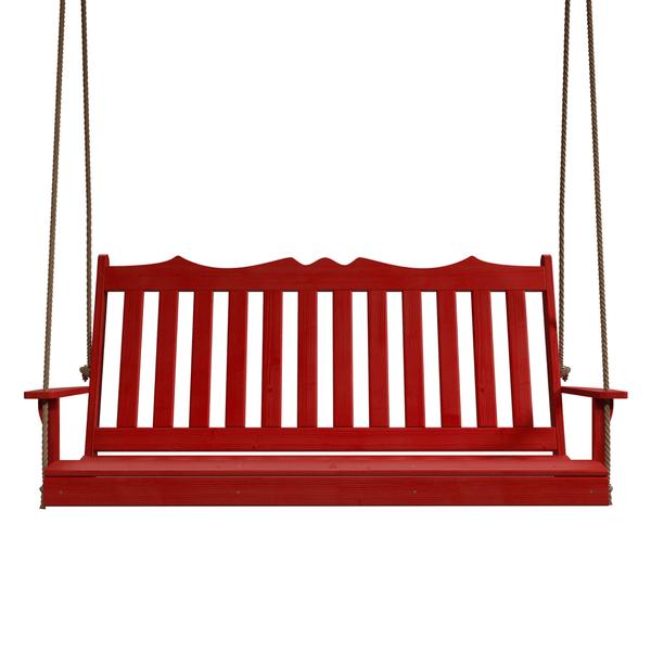 Keystone Amish Co. 5 Foot York Porch Swing, Red