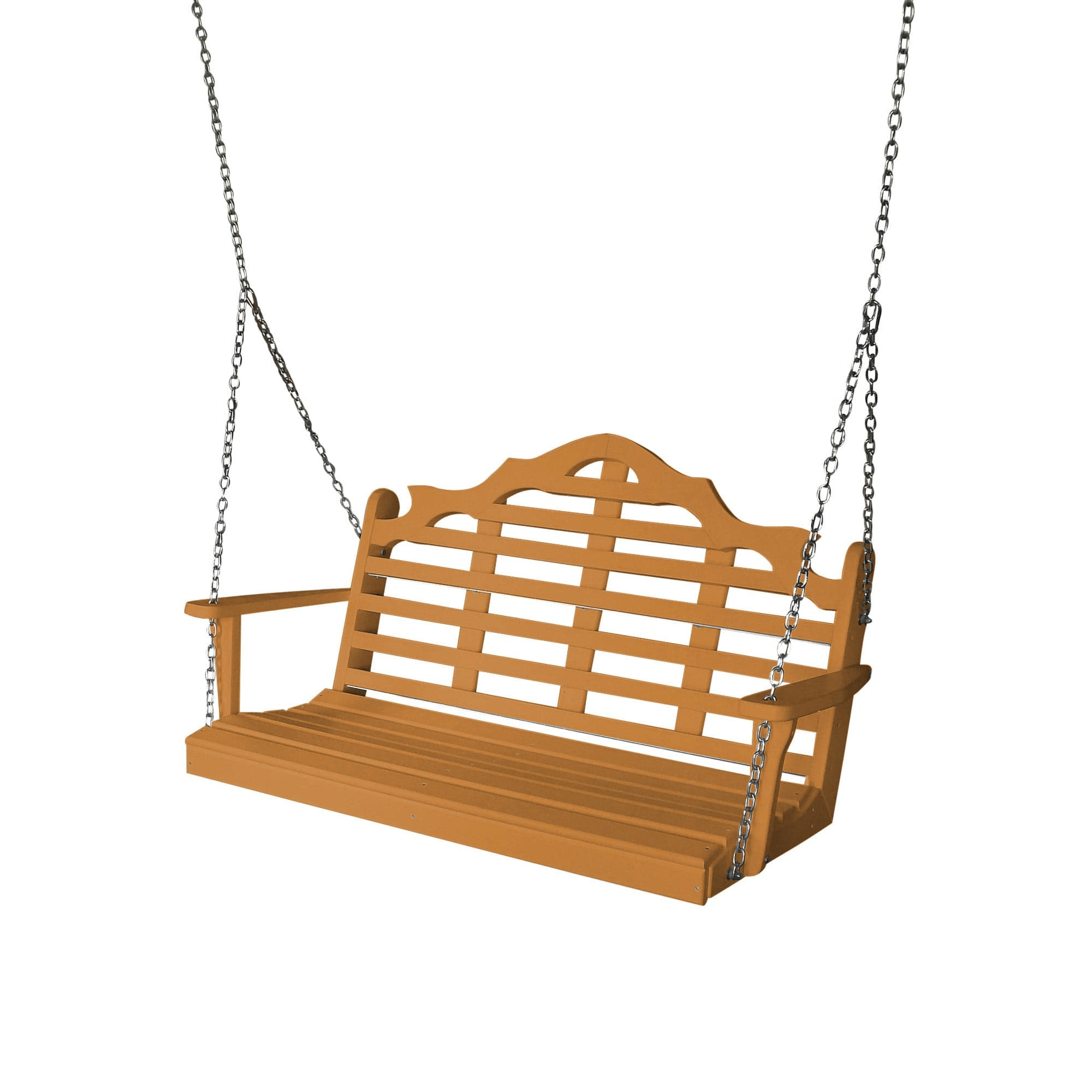 Keystone Amish Co. 4 Foot Milan Recycled Plastic Porch Swing, Cedar
