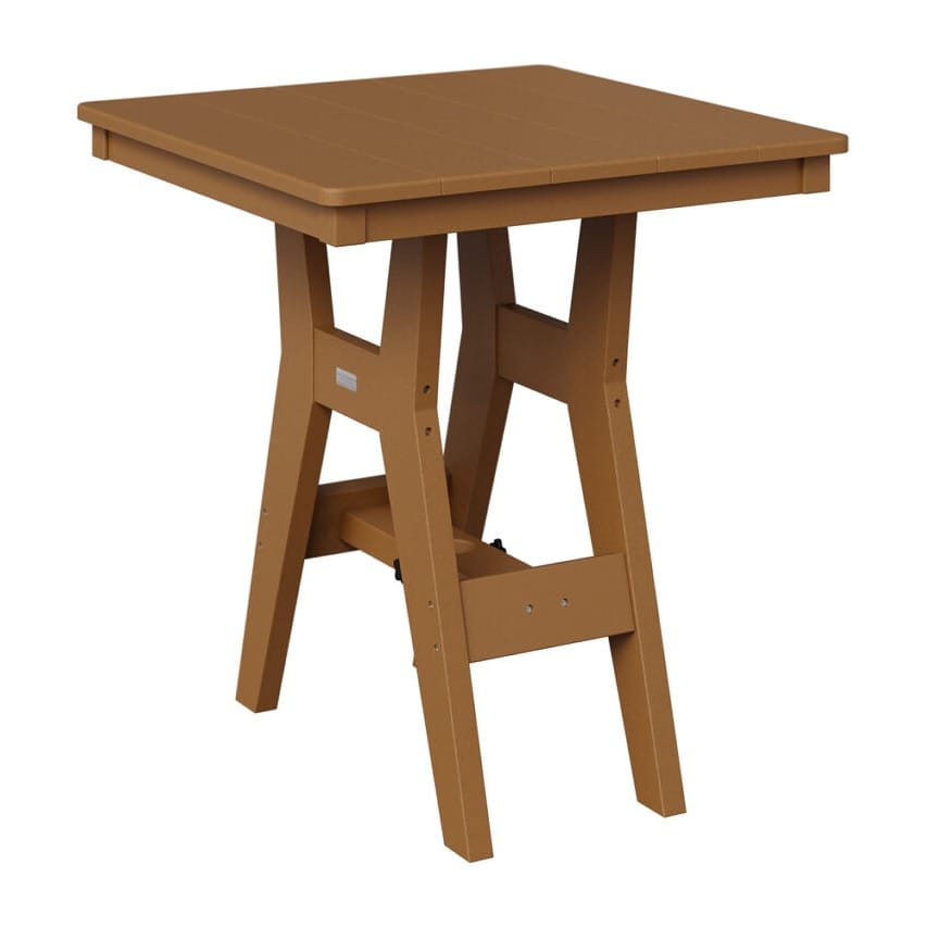 Berlin Gardens Poly Outdoor Bar Height Square Bistro Table