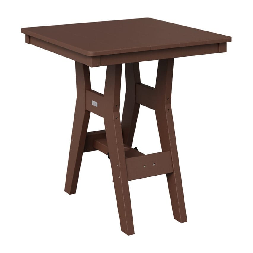 Berlin Gardens Poly Outdoor Bar Height Square Bistro Table