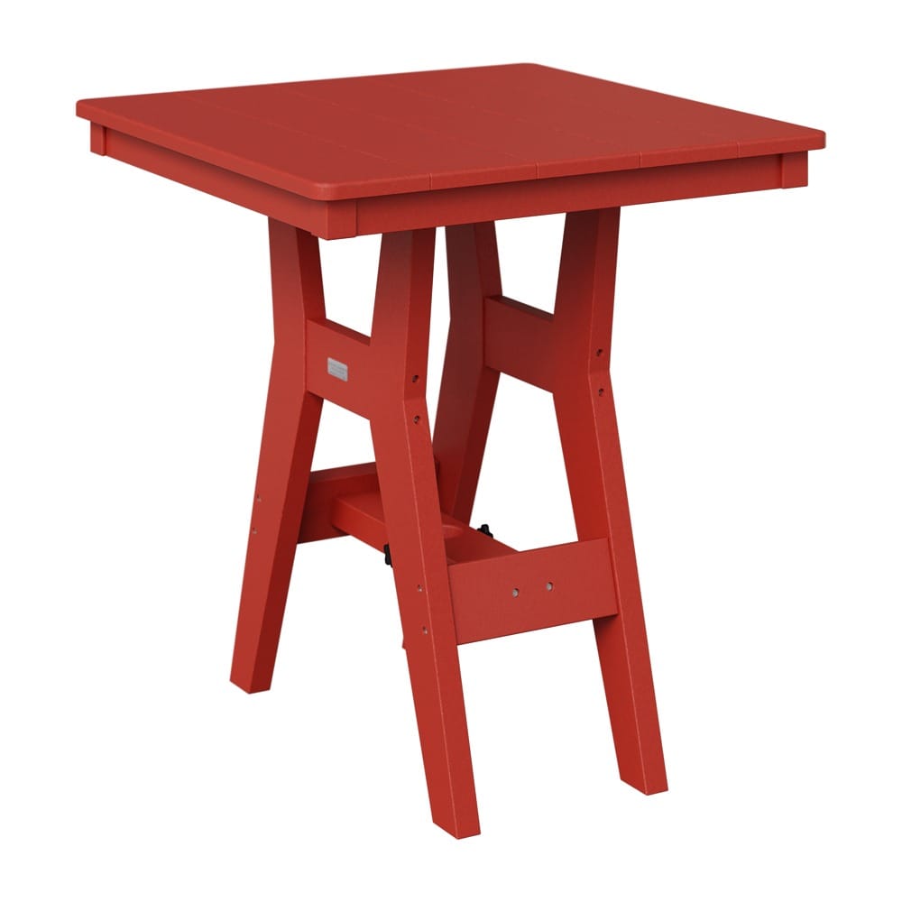 Berlin Gardens Poly Outdoor Bar Height Square Bistro Table