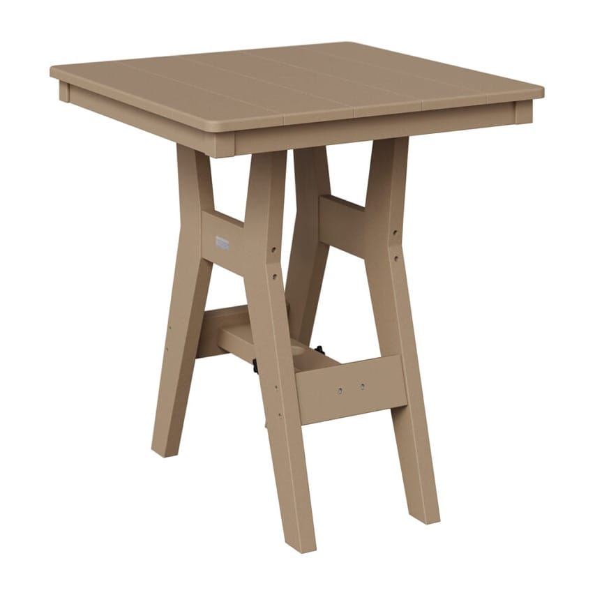 Berlin Gardens Poly Outdoor Bar Height Square Bistro Table