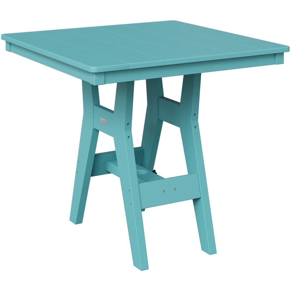 Berlin Gardens Poly Outdoor Bar Height Square Bistro Table