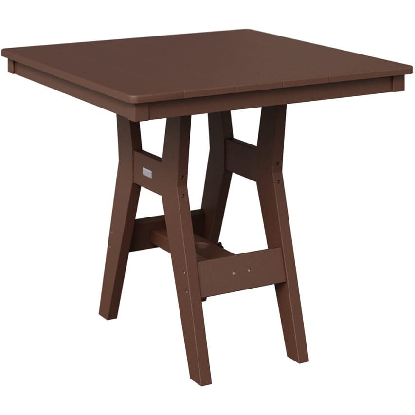 Berlin Gardens Poly Outdoor Bar Height Square Bistro Table