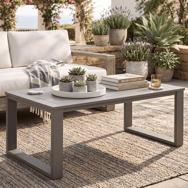 Berlin Gardens Nordic Outdoor Poly Lumber Rectangular Coffee Table