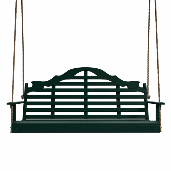Keystone Amish Co. 6 Foot Milan Porch Swing, Dark Green