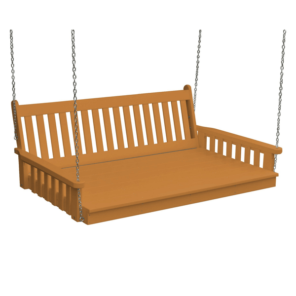 Keystone Amish Co. 5 Foot Franklin Recycled Plastic Swing Bed, Cedar
