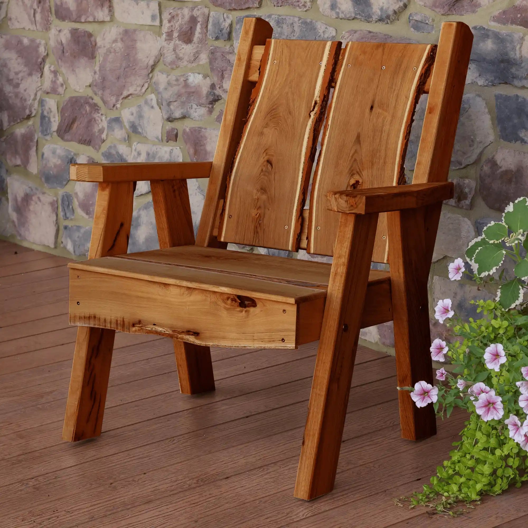 Keystone Amish Co. Palmer Live Edge Outdoor Chair