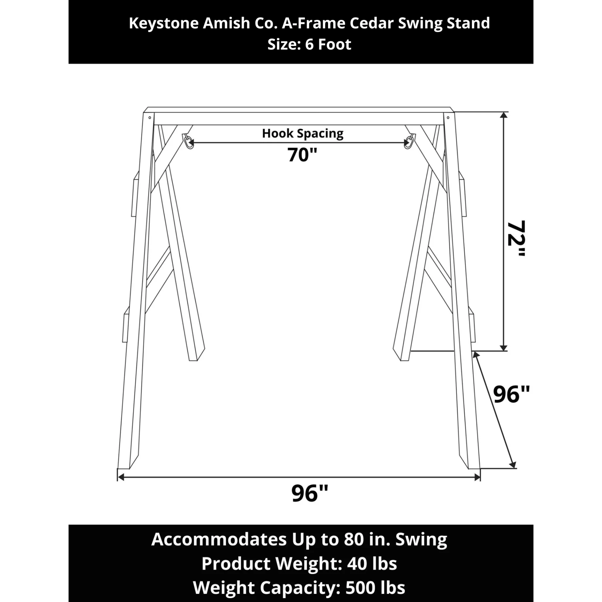 Keystone Amish Co. Red Cedar A-Frame
