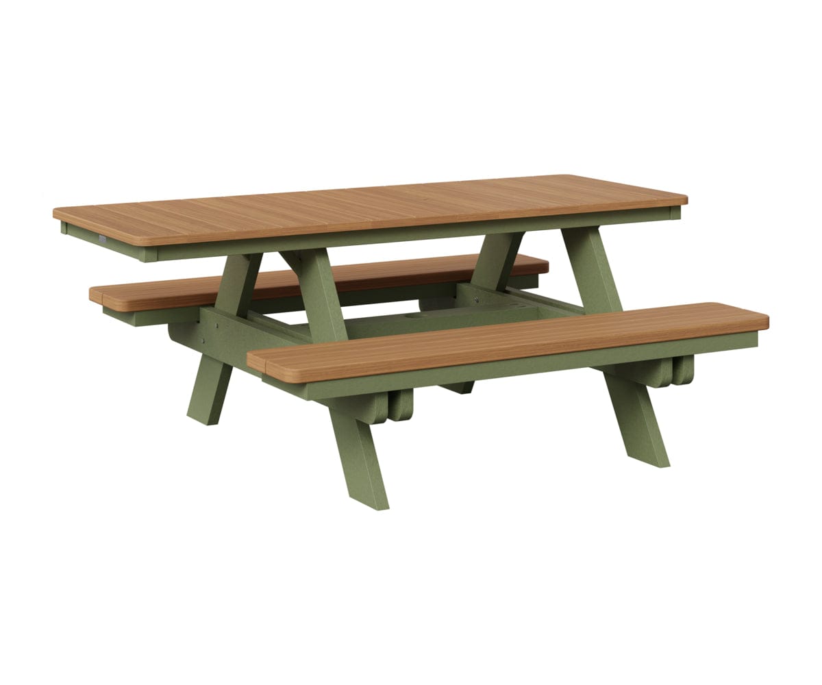 Berlin Gardens ADA Rectangular Poly Lumber Picnic Table