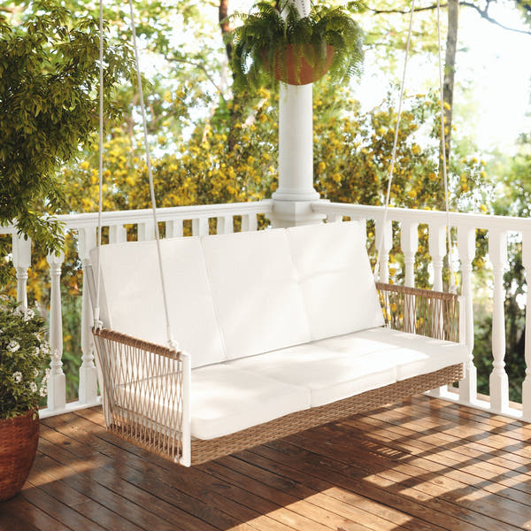 East Green Anderson Porch Swing with Cushions