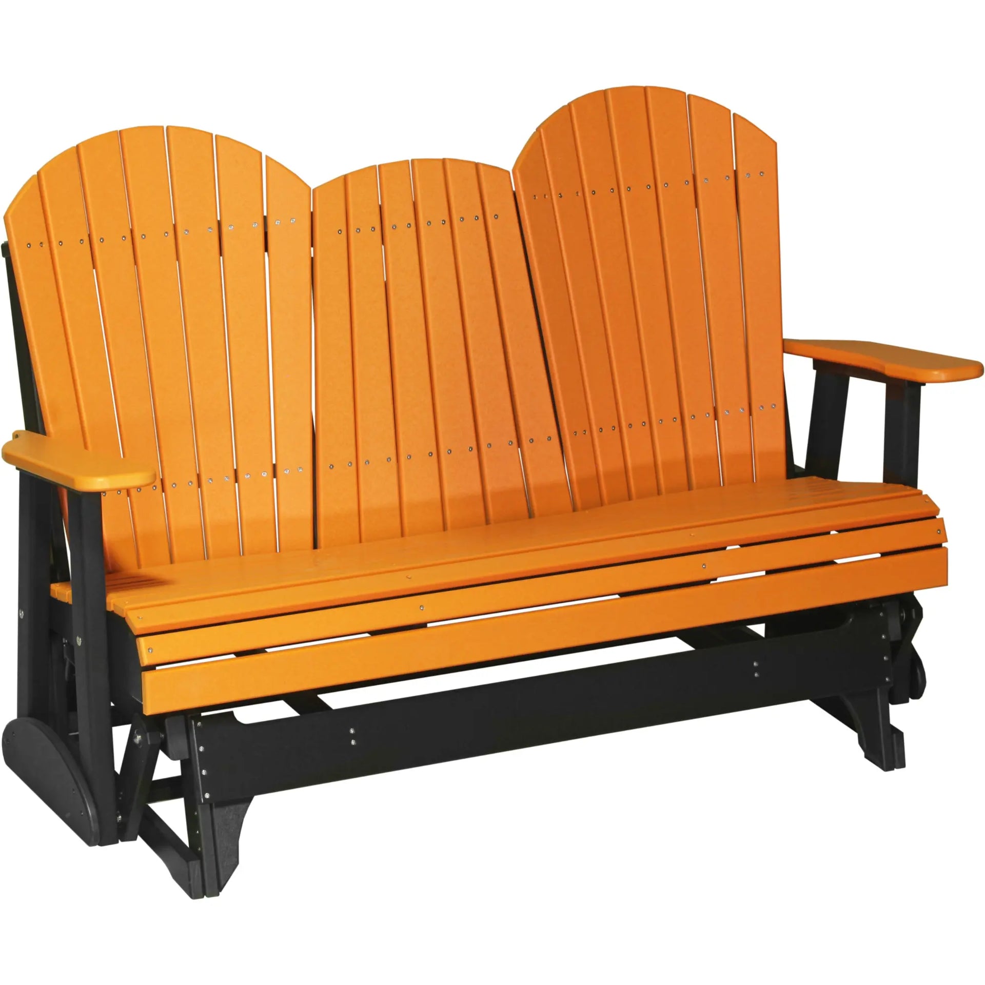 LuxCraft Adirondack Console 5' Large Plastic Gliding Bench