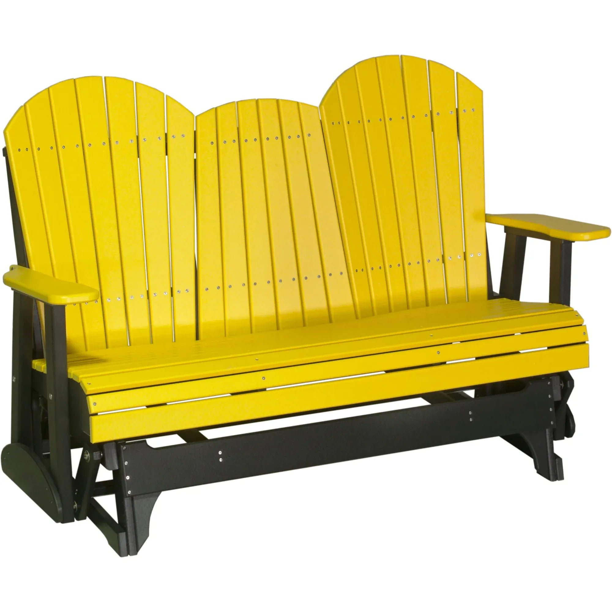 LuxCraft Adirondack Console 5-Foot Poly Composite Patio Glider