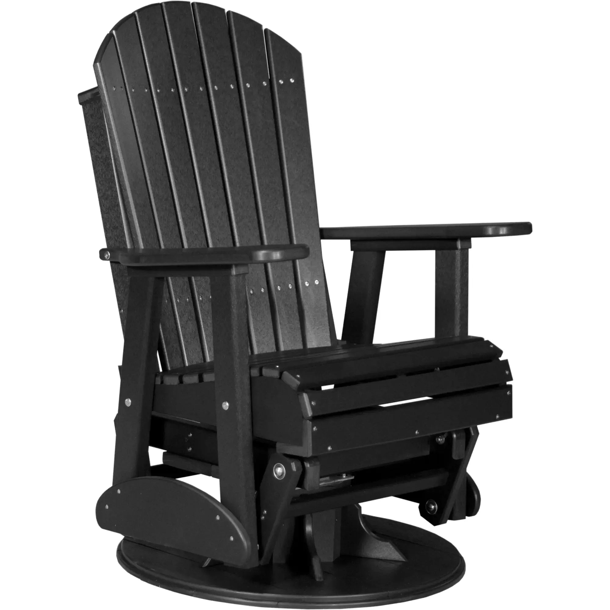 LuxCraft Adirondack Poly Composite Swivel Glider Chair