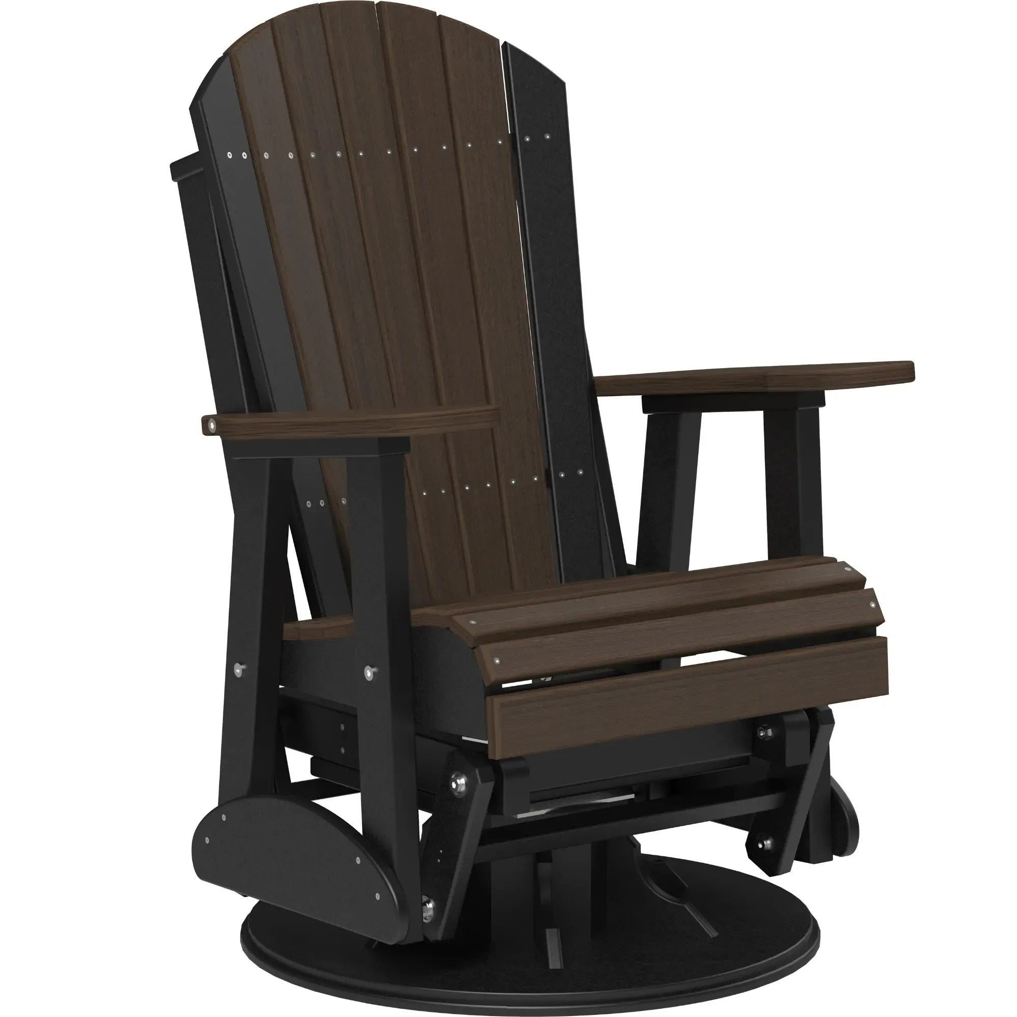 LuxCraft Adirondack Poly Composite Swivel Glider Chair