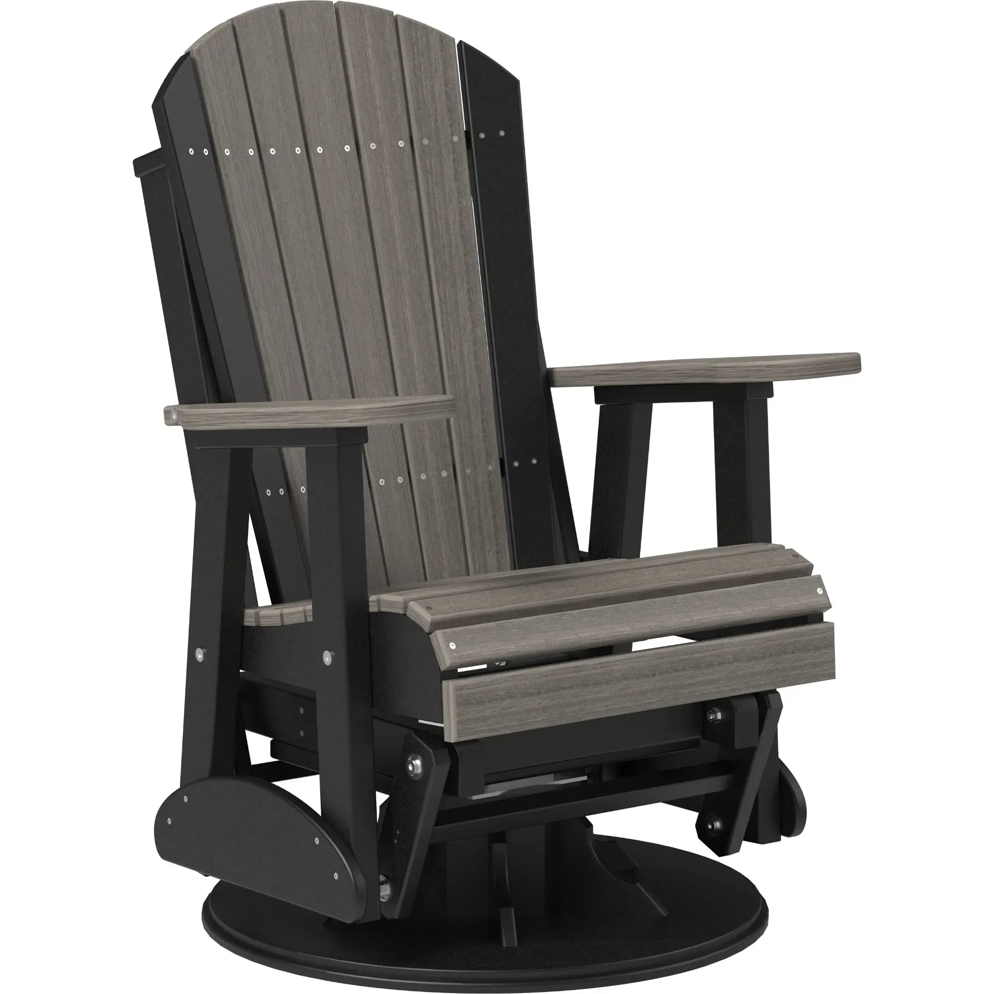LuxCraft Adirondack Poly Composite Swivel Glider Chair