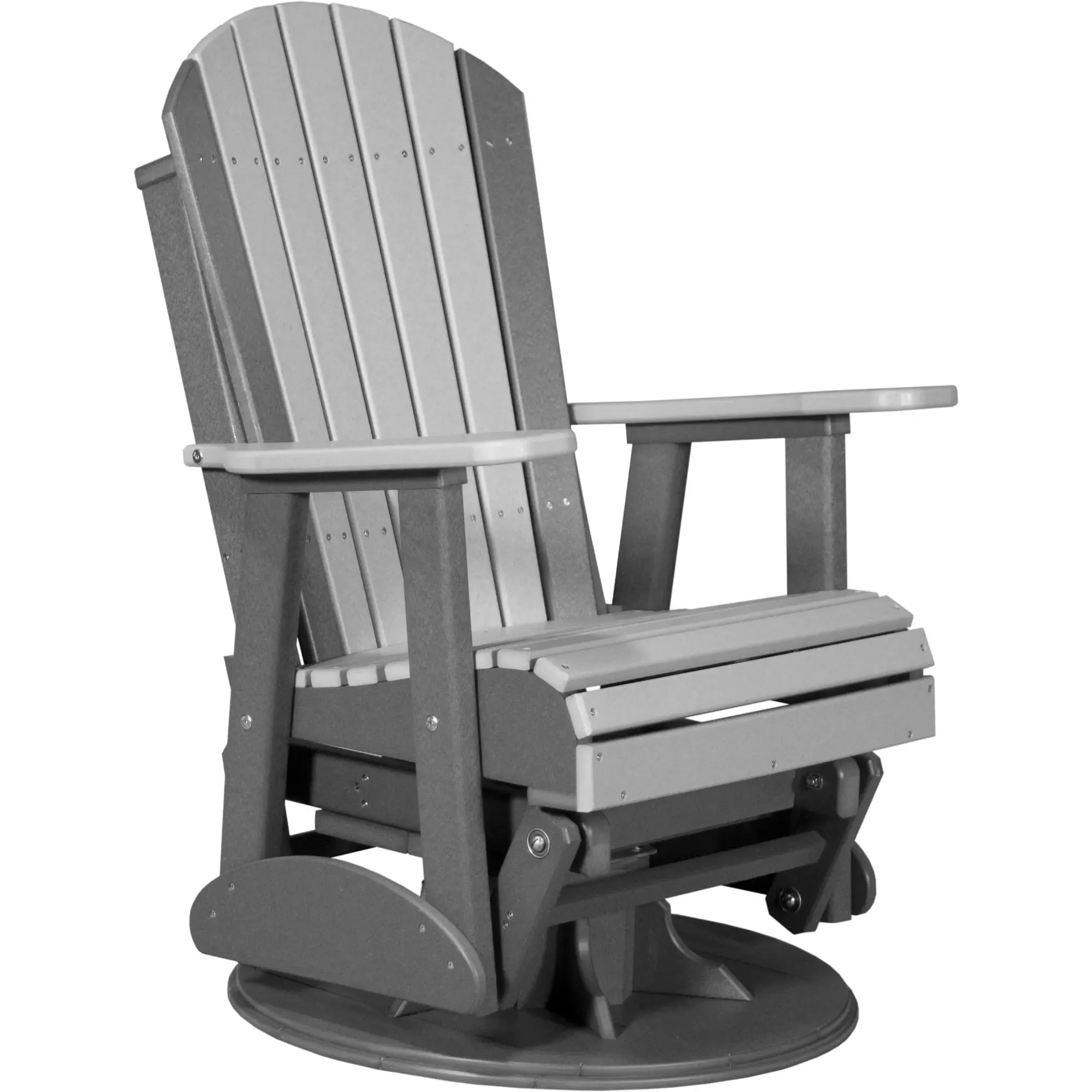LuxCraft Adirondack Poly Composite Swivel Glider Chair